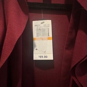Cupio Burgundy Jacket
Never worn. New with Tag